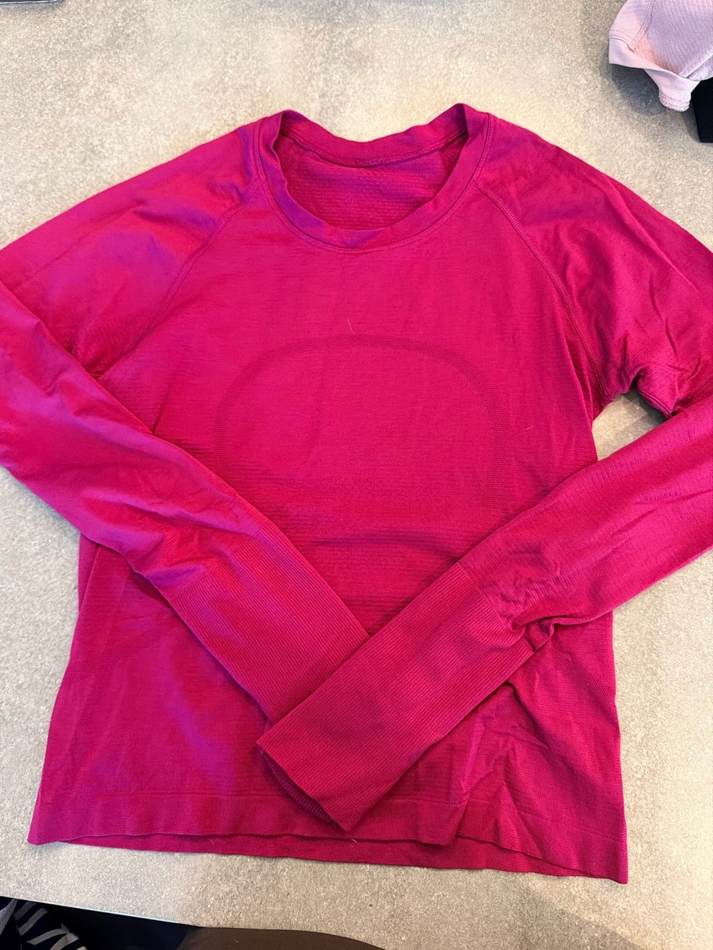 lululemon athletica Long Sleeve Crewneck Top - Fuchsia